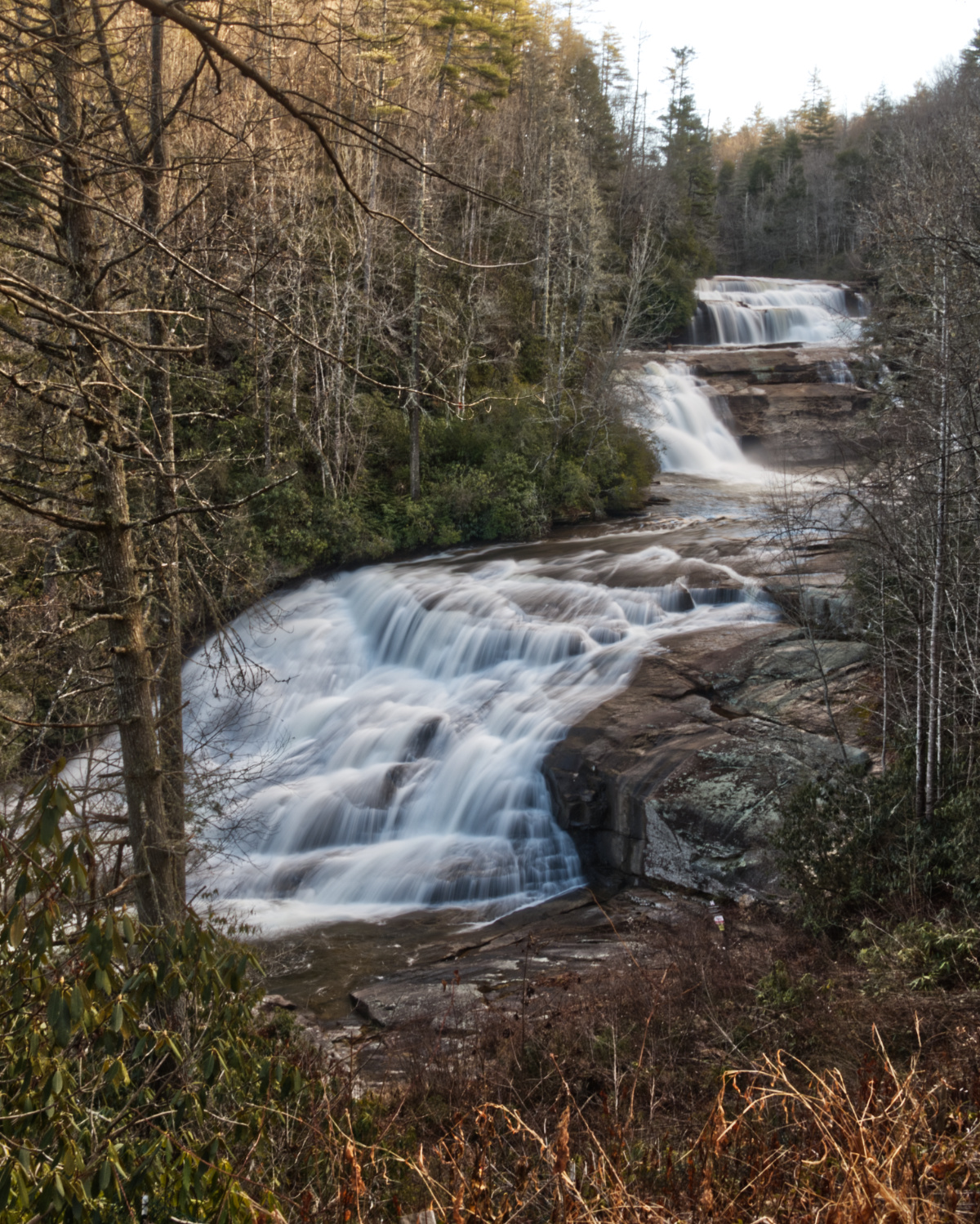 Triple Falls in Pisgah National Forest.