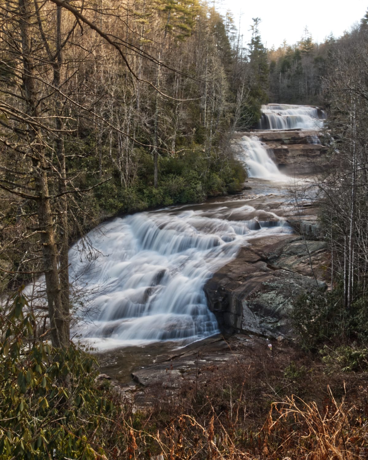 Triple Falls in Pisgah National Forest.